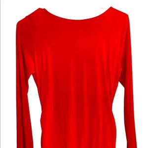 Fashion Nova red knee dress Almost brand  new just used one time